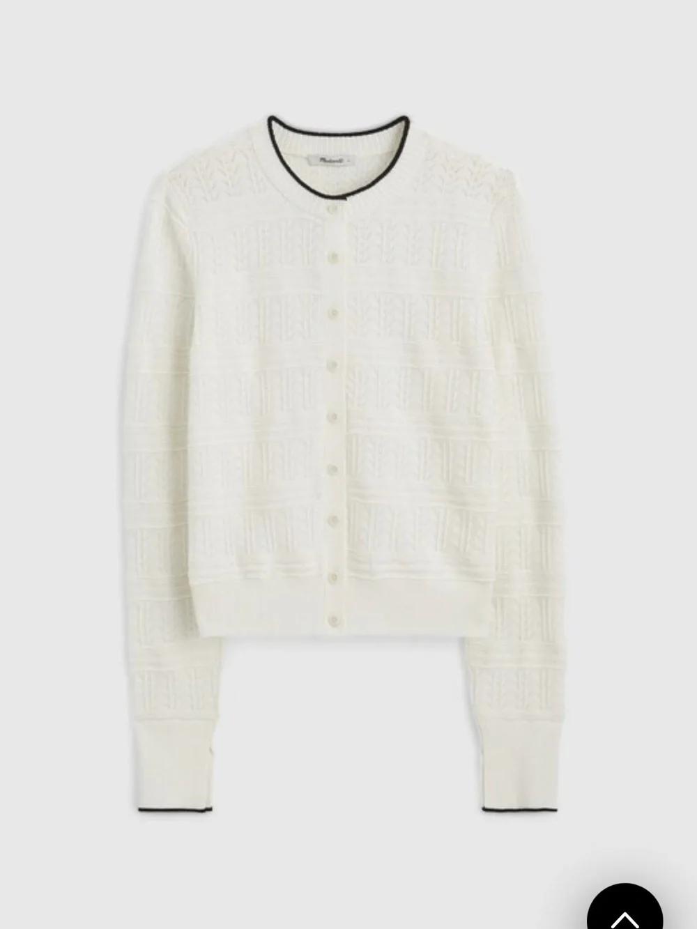 NWT Madewell Pointelle-Stitch Cardigan